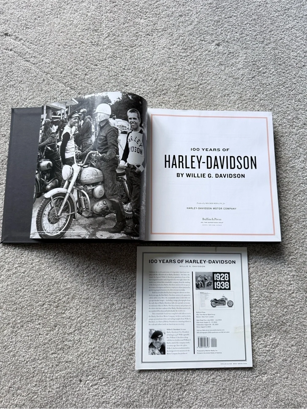 Harley Davidson 100 Years First Edition collectors hardback book